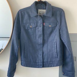 LEVI LEATHER TRUCKER JACKET